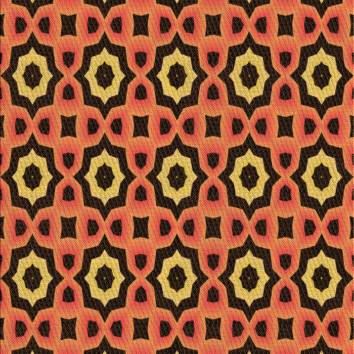 Patterned Orange Rug, pat2507org