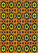 Patterned Orange Gold Novelty Rug, pat2507