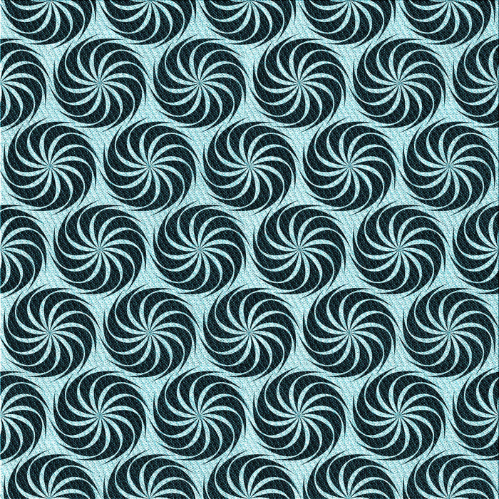 Round Machine Washable Transitional Deep Teal Green Rug, wshpat2508lblu