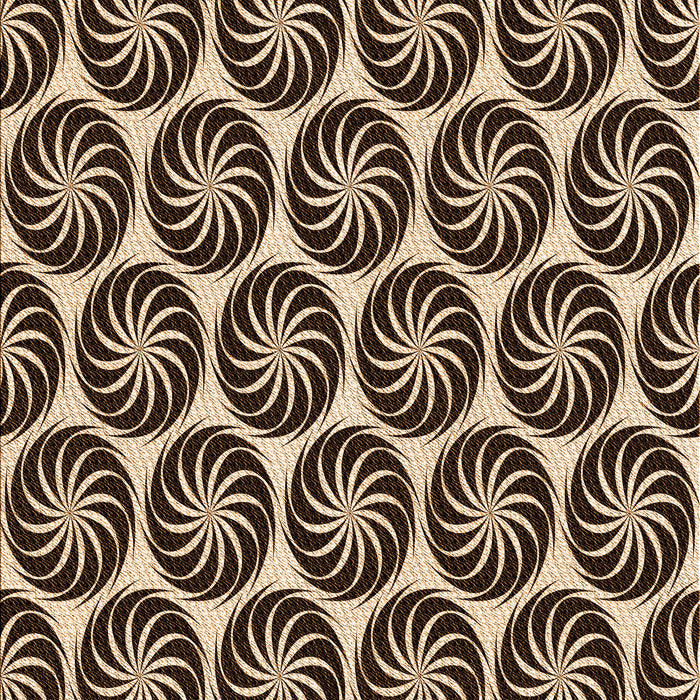 Patterned Black Brown Rug, pat2508org