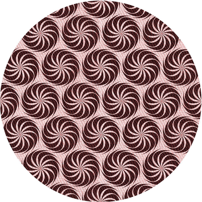 Square Patterned Rose Pink Rug, pat2508rd