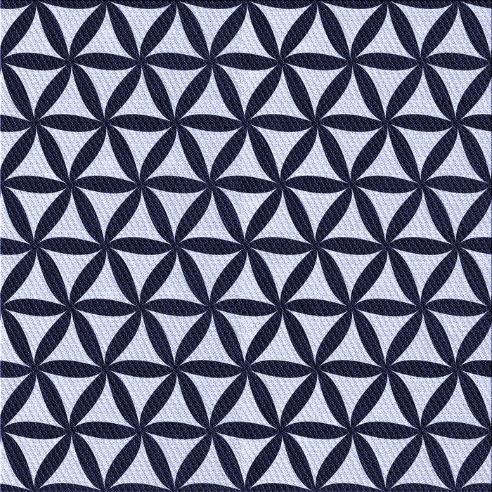 Round Patterned Night Blue Rug, pat2509blu