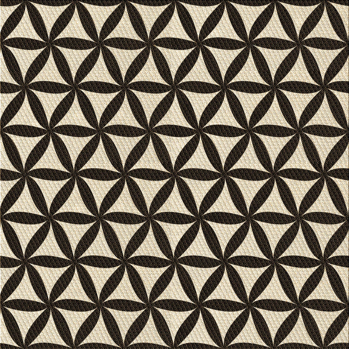 Round Machine Washable Transitional Midnight Gray Rug, wshpat2509brn