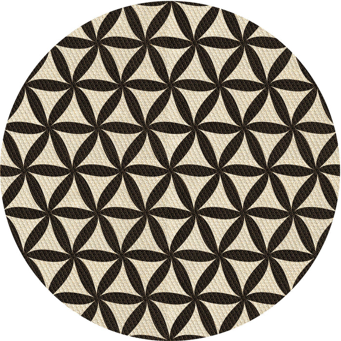 Patterned Midnight Gray Rug, pat2509brn