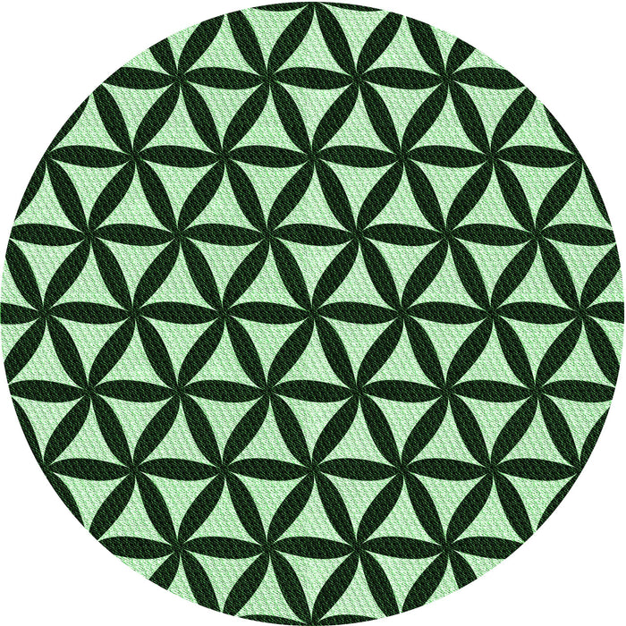 Square Machine Washable Transitional Pastel Green Rug in a Living Room, wshpat2509grn