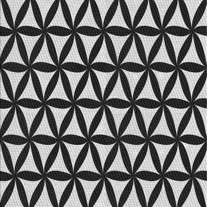 Patterned Midnight Gray Rug, pat2509gry