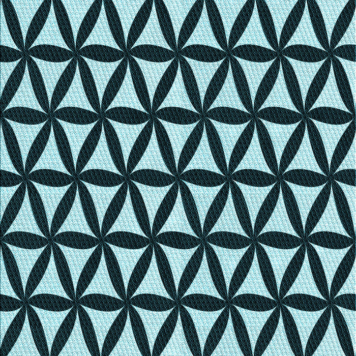 Patterned Deep Teal Green Rug, pat2509lblu
