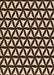 Patterned Black Brown Rug, pat2509org