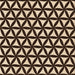 Round Patterned Black Brown Rug, pat2509org