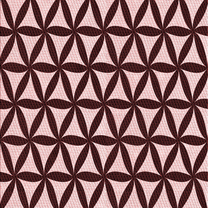 Patterned Pink Daisy Pink Rug, pat2509rd