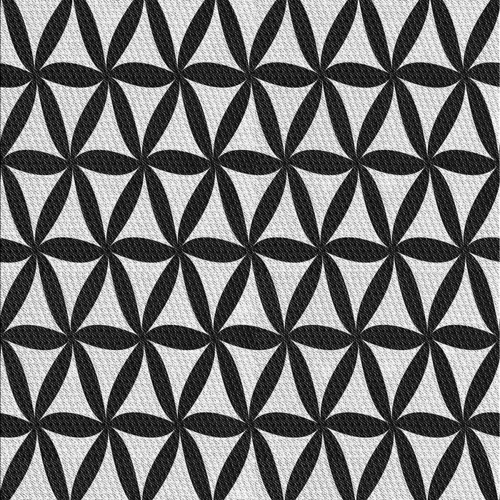 Patterned Silver Gray Novelty Rug, pat2509