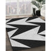 Patterned Light Gray Novelty Rug in Family Room, pat250