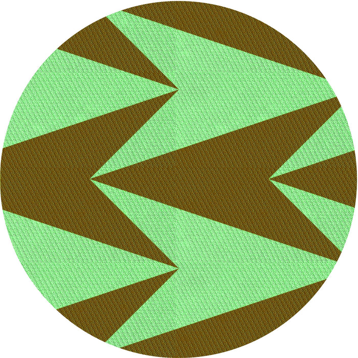 Square Machine Washable Transitional Dark Bronze Brown Rug in a Living Room, wshpat251grn