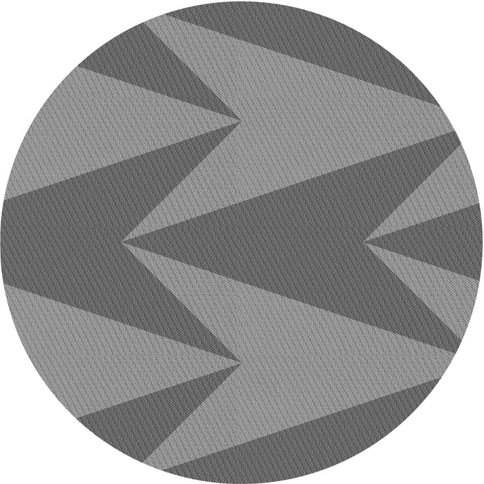 Square Patterned Ash Gray Rug, pat251gry