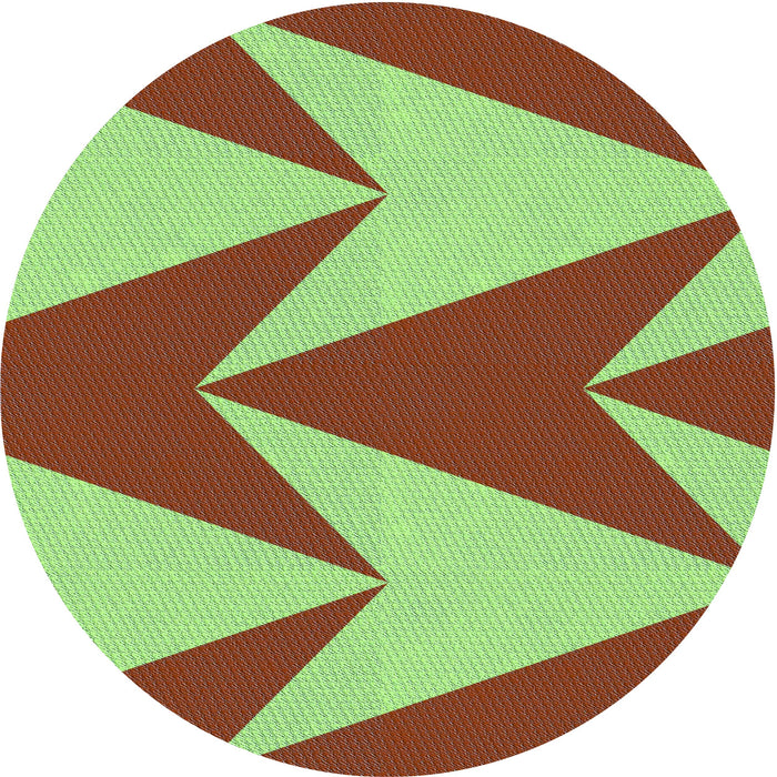 Square Patterned Green Rug, pat251lblu