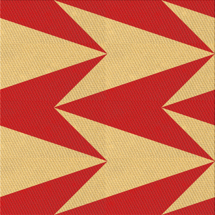 Round Patterned Saffron Yellow Rug, pat251org