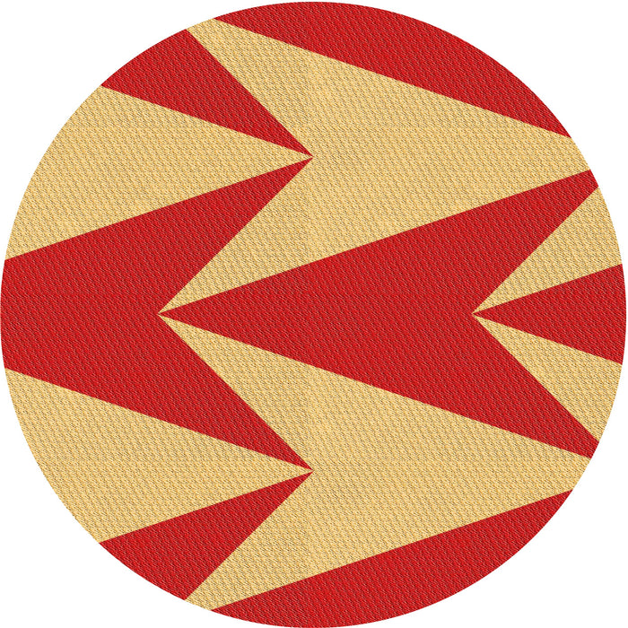 Square Patterned Saffron Yellow Rug, pat251org