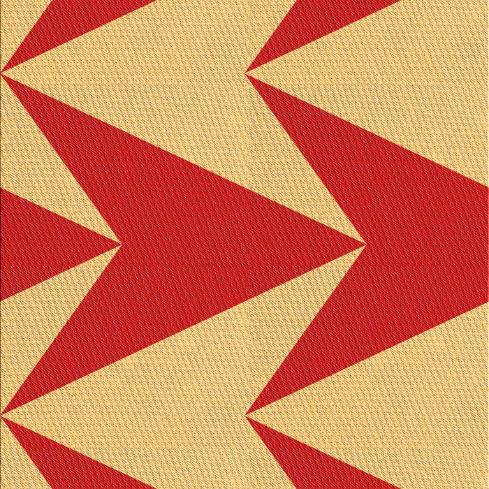 Patterned Saffron Yellow Rug, pat251org