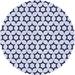 Square Patterned Lavender Blue Rug, pat2510blu