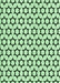 Machine Washable Transitional Mint Green Rug, wshpat2510grn