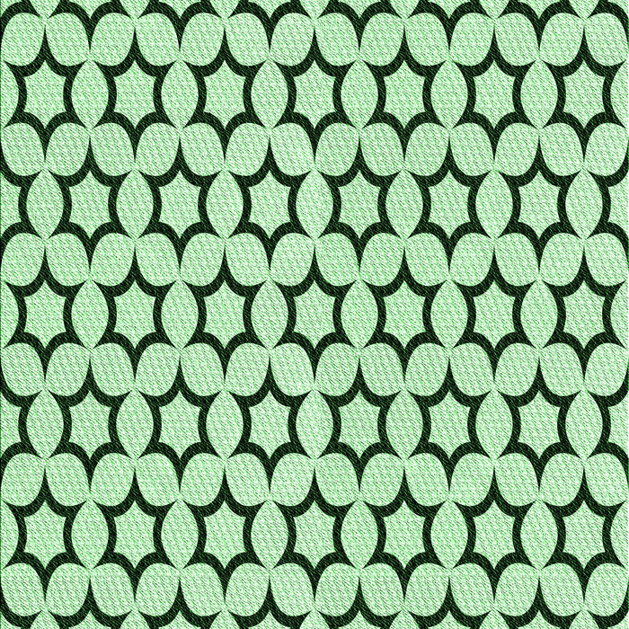 Machine Washable Transitional Mint Green Rug, wshpat2510grn