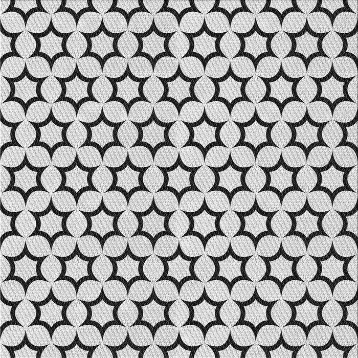 Round Patterned Ash Gray Rug, pat2510gry