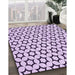 Machine Washable Transitional Bright Grape Purple Rug in a Family Room, wshpat2510pur