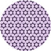 Square Patterned Bright Grape Purple Rug, pat2510pur