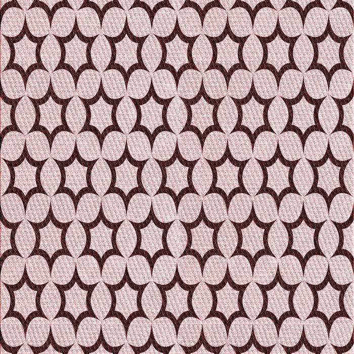 Patterned Light Rose Pink Rug, pat2510rd
