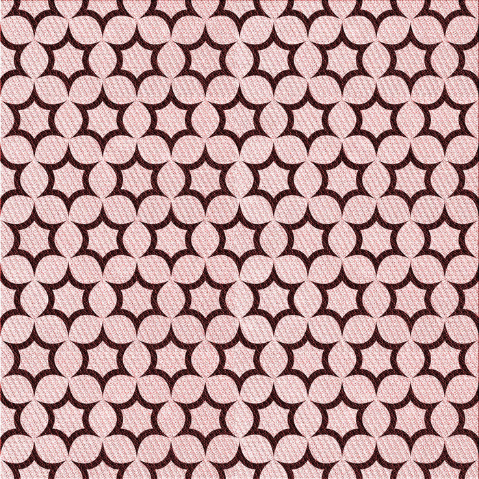 Round Patterned Light Rose Pink Rug, pat2510rd