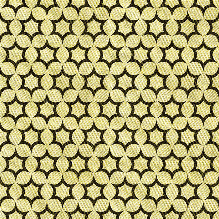 Round Patterned Oak Brown Rug, pat2510yw