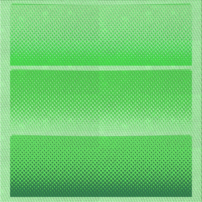 Round Patterned Neon Green Rug, pat2512grn