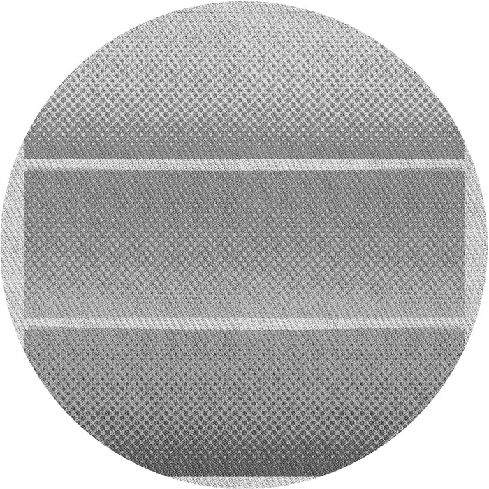 Square Patterned Platinum Gray Rug, pat2512gry