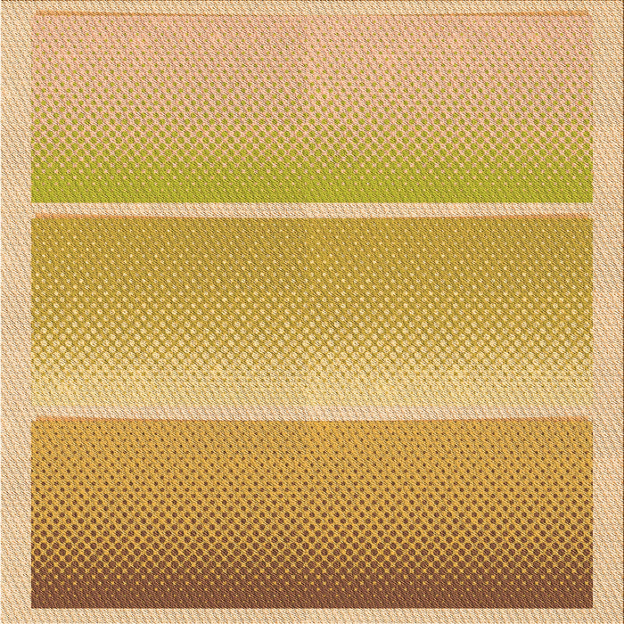 Round Machine Washable Transitional Orange Rug, wshpat2512org