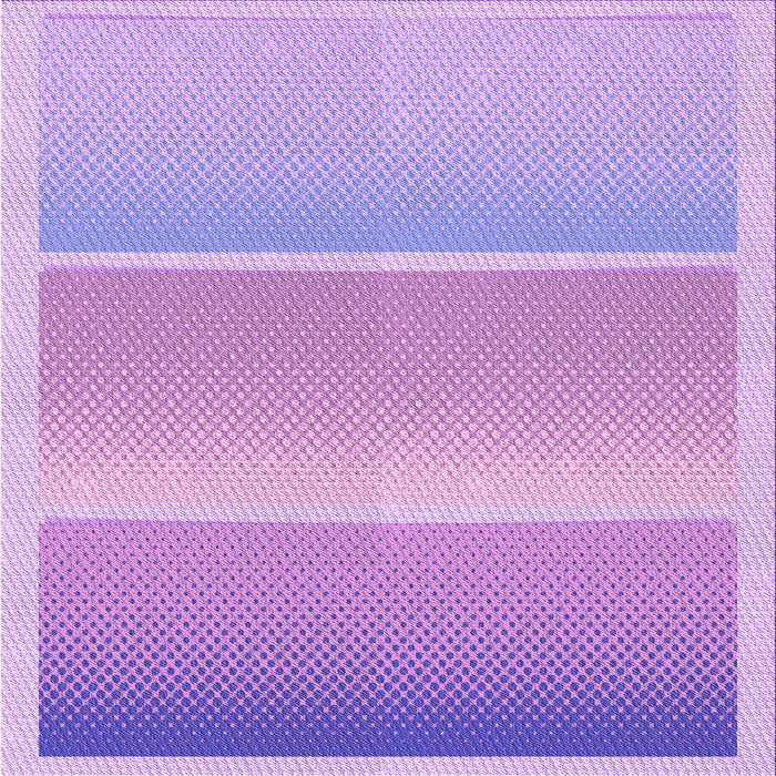 Round Machine Washable Transitional Purple Rug, wshpat2512pur