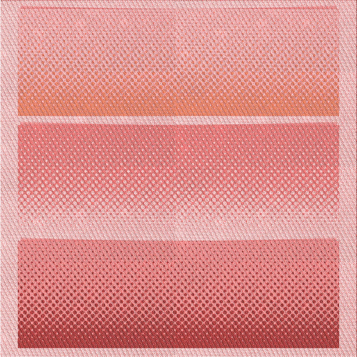 Round Machine Washable Transitional Pastel Pink Rug, wshpat2512rd