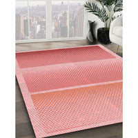 Patterned Pastel Pink Rug, pat2512rd