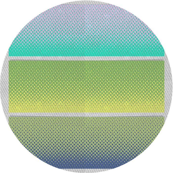 Sideview of Patterned Pale Green Novelty Rug, pat2512