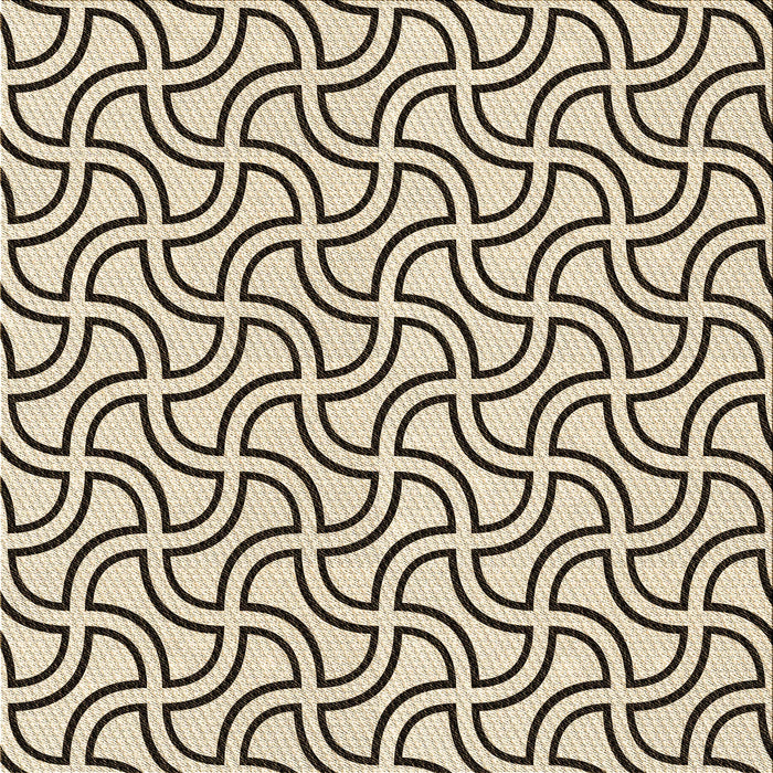 Round Patterned Coffee Brown Rug, pat2513brn