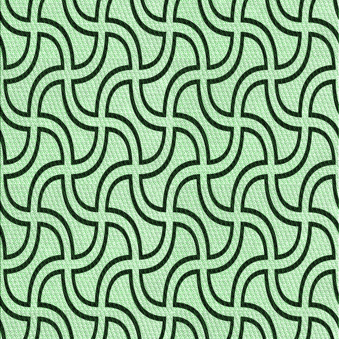 Patterned Mint Green Rug, pat2513grn