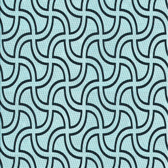 Patterned Electric Blue Rug, pat2513lblu