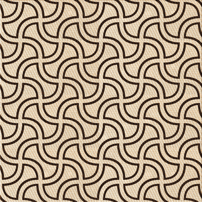 Round Machine Washable Transitional Saddle Brown Rug, wshpat2513org