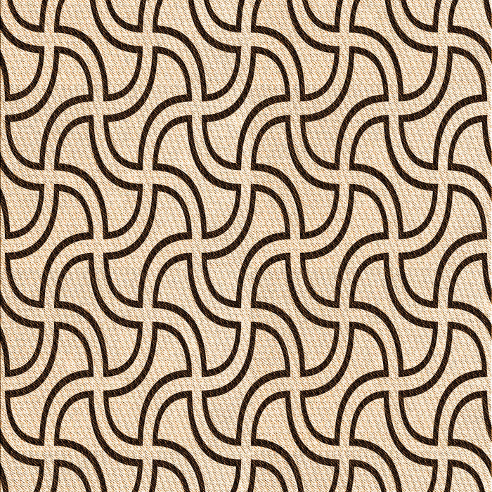 Patterned Saddle Brown Rug, pat2513org