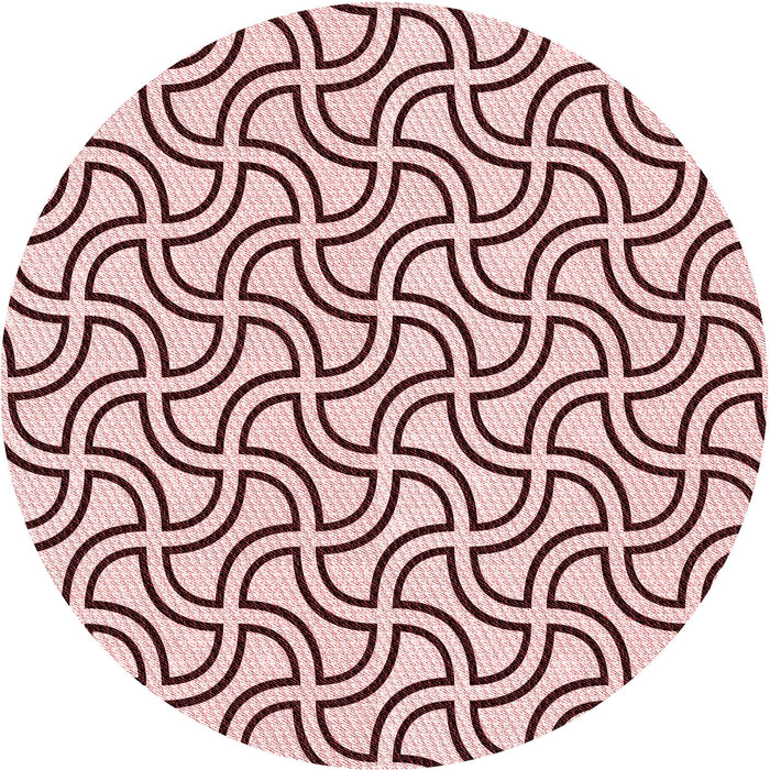 Square Machine Washable Transitional Light Rose Pink Rug in a Living Room, wshpat2513rd