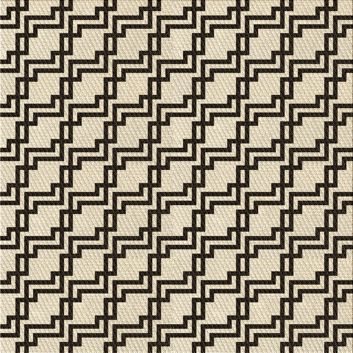 Round Patterned Milk Chocolate Brown Rug, pat2514brn