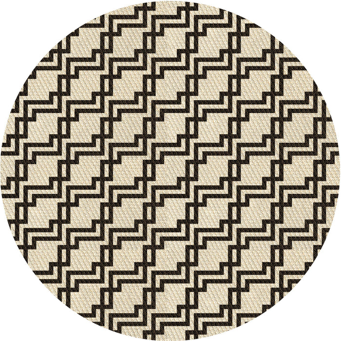 Square Patterned Milk Chocolate Brown Rug, pat2514brn