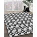 Machine Washable Transitional Black Rug in a Family Room, wshpat2514gry