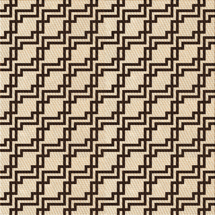 Round Patterned Deep Peach Orange Rug, pat2514org