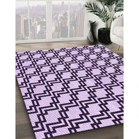 Patterned Blossom Pink Rug, pat2514pur