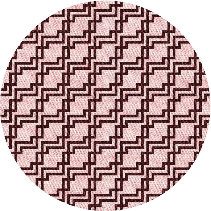 Square Patterned Pink Rug, pat2514rd